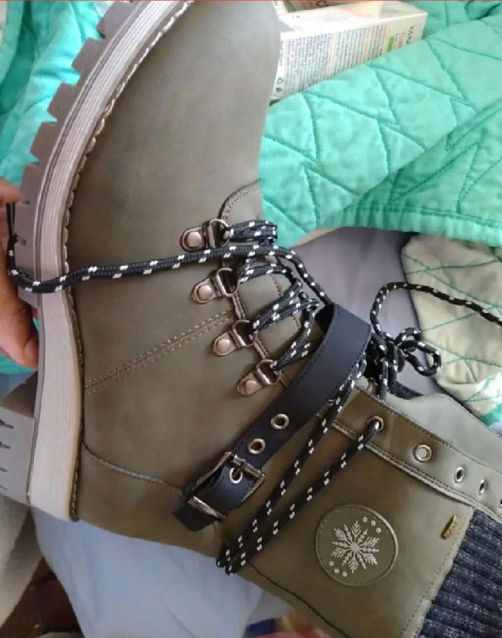 Wasserdichte Knie-Schneestiefel für Damen