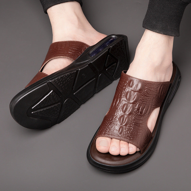 2024 NEUE LUFTPOLSTER-LEDERSANDALEN