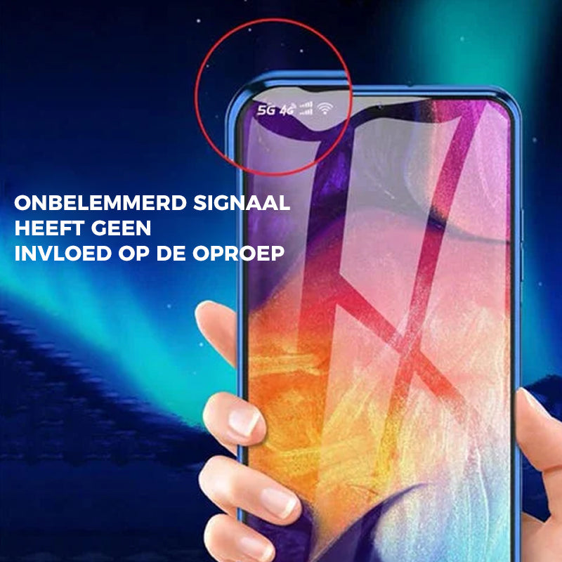 Magnetische doppelseitige Handyhülle aus gehärtetem Glas für Samsung