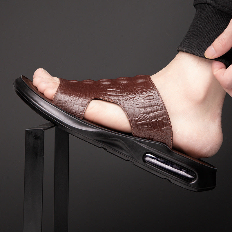 2024 NEUE LUFTPOLSTER-LEDERSANDALEN